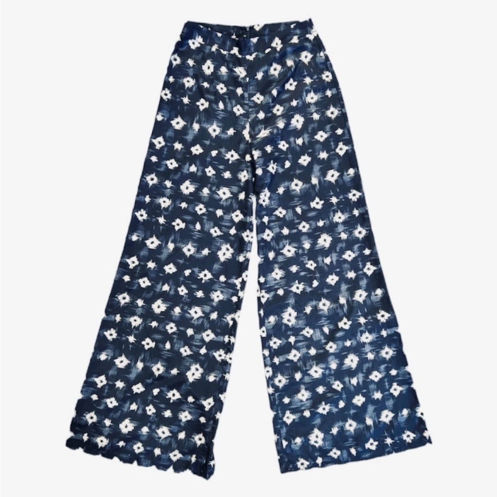 Nom de Plume Pattern Wide Leg Pants